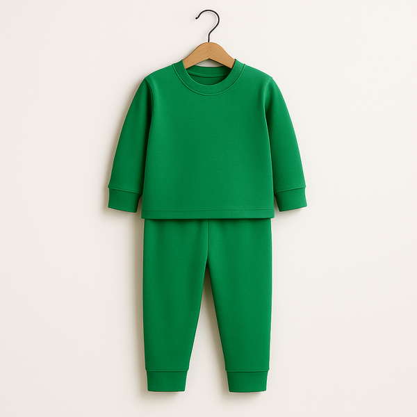 SUNSHINE RIB INNERWEAR SWAN PINE GREEN NO.24 6-7Y