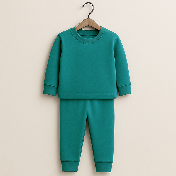 SUNSHINE RIB INNERWEAR SWAN DARK SEA GREEN NO.24 6-7Y