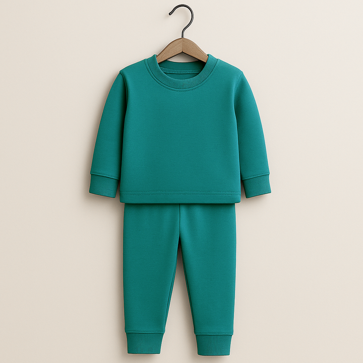 SUNSHINE RIB INNERWEAR SWAN DARK SEA GREEN NO.24 6-7Y