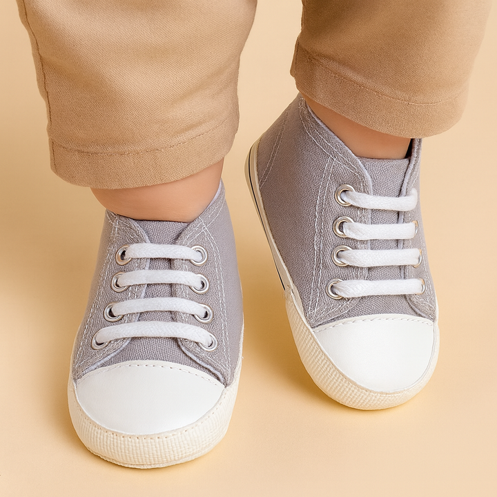 SUNSHINE BABY SHOES CANVAS GREY NO 13
