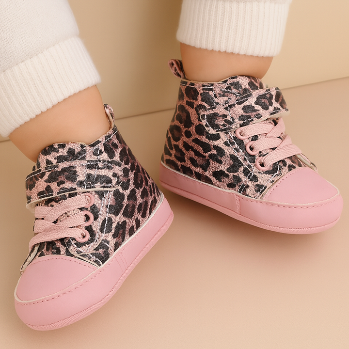 SUNSHINE BABY SHOES LEOPARD PINK NO 13