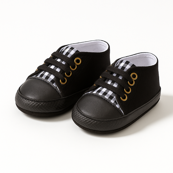 Baby Casual Shoes Solid Black - Sunshine