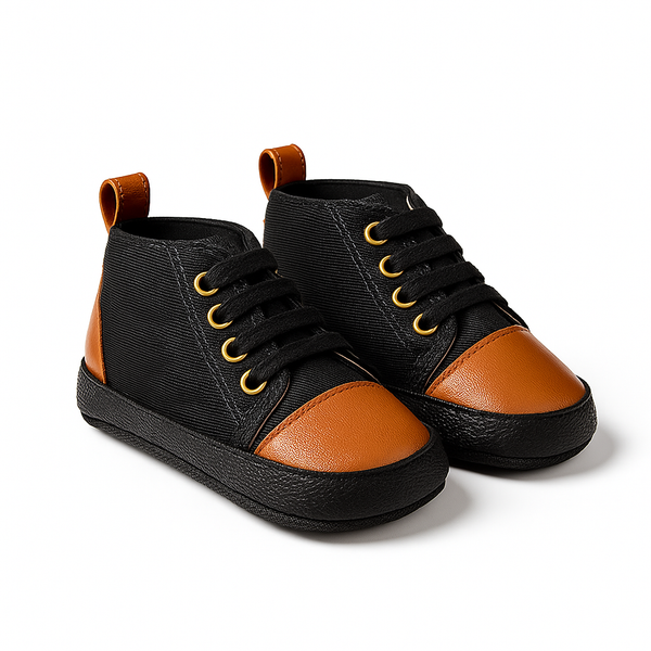 Baby Casual Shoes Black & Brown - Sunshine