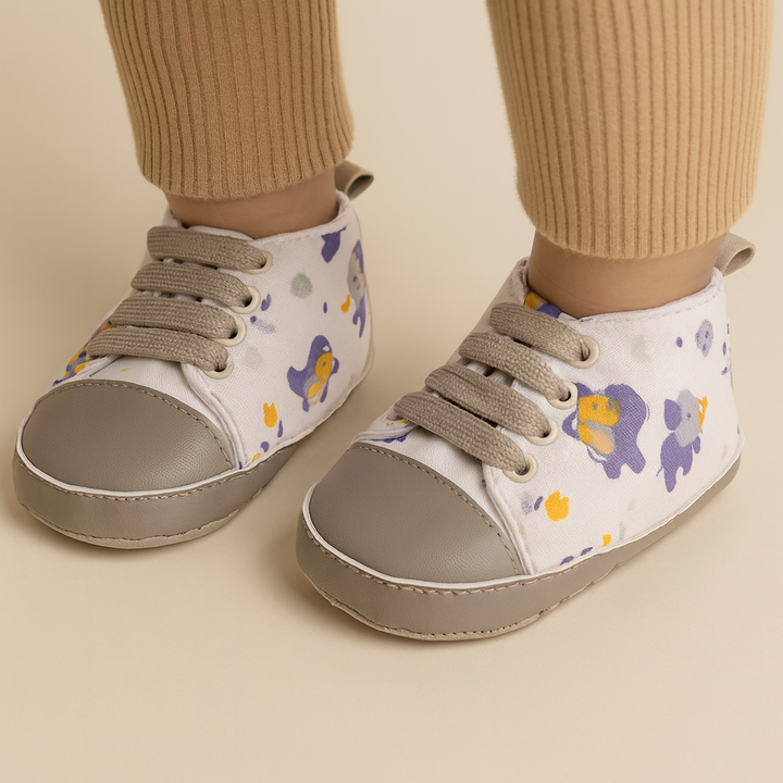 SUNSHINE BABY SHOES LION OFFWHITE & GREY NO 13