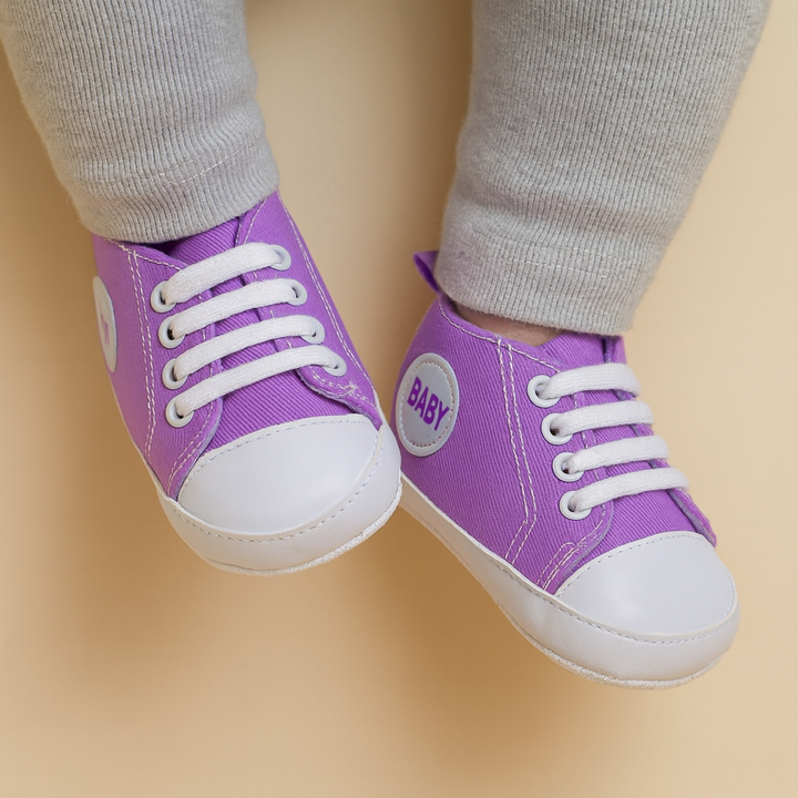SUNSHINE BABY SHOES CANVAS PURPLE NO 13