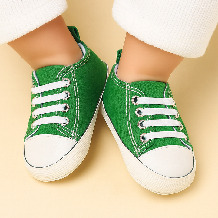SUNSHINE BABY SHOES CANVAS GREEN NO 13