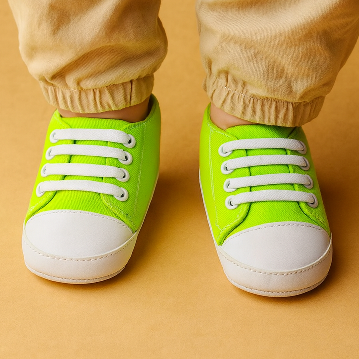 SUNSHINE BABY SHOES CANVAS PARROT GREEN NO 13