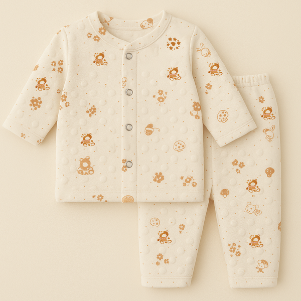 SUNSHINE BABY VELVET SLEEPSUIT ANIMALS & HEARTS YELLOW 3-6M