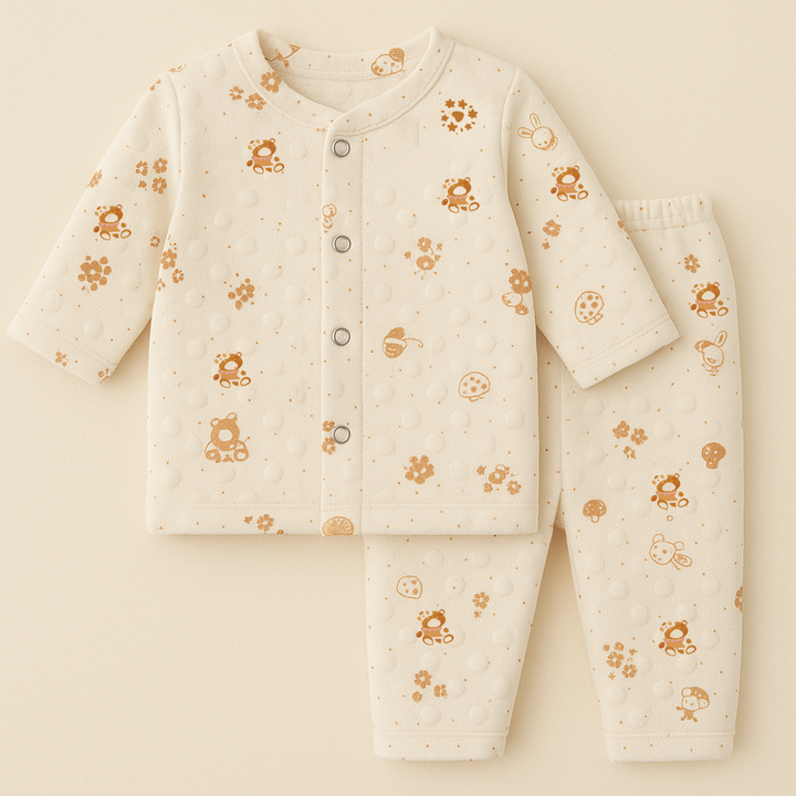 SUNSHINE BABY VELVET SLEEPSUIT ANIMALS & HEARTS YELLOW 3-6M