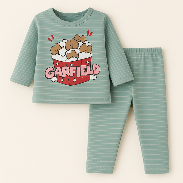 SUNSHINE BABY PAJAMA SET CARFIELD NARROW STRIPES SEA GREEN 12-18 M