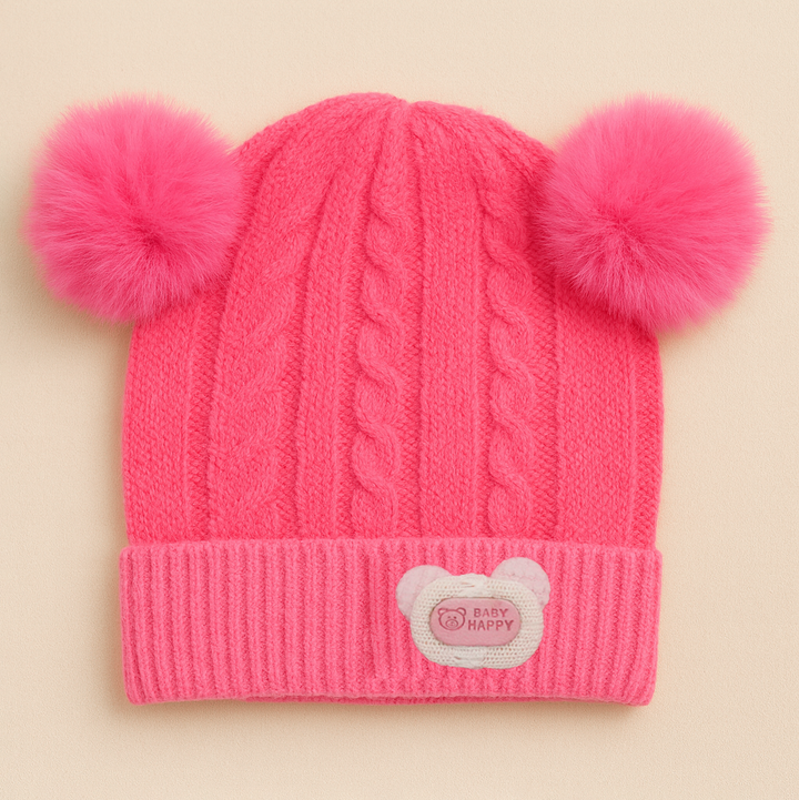 SUNSHINE BABY SOFT WOOLEN CAP MINNIE PINK