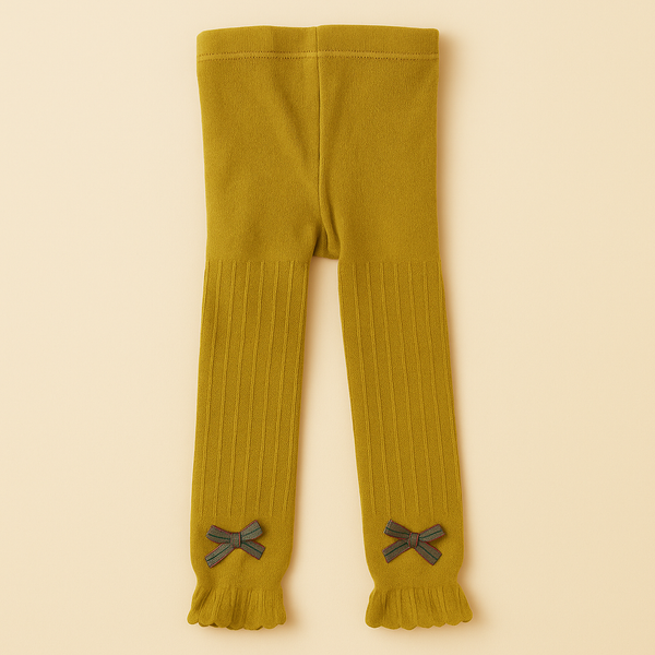 SUNSHINE FANCY LEGGY WITH BOW YELLOW(30-32)