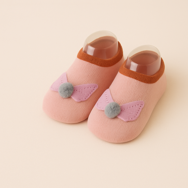 SUNSHINE BABY SOCKS FEATHER PINK M 3-6M