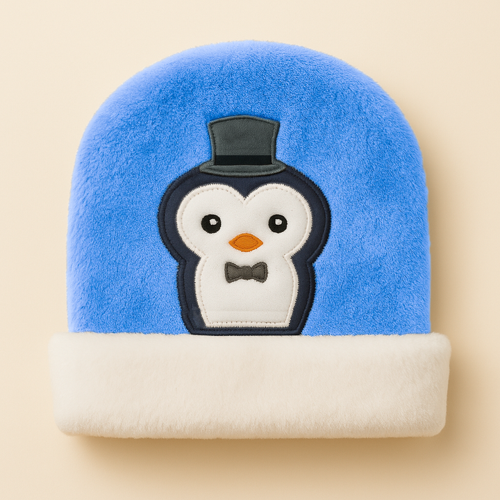 SUNSHINE BABY FLEECE CAP PENGUIN BLUE
