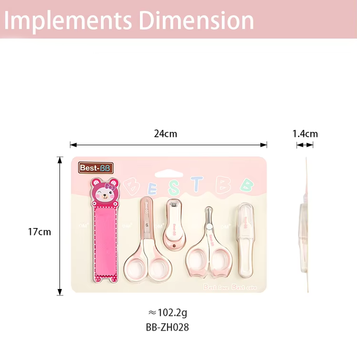 SUNSHINE 5PCS BABY NAIL CARE SET BLUE BEST-BB