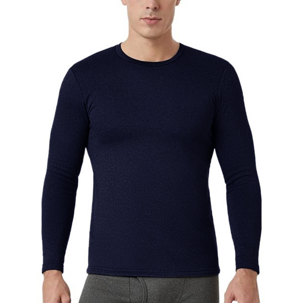 Dads Fleece Innerwear Body Warmer Top Navy Blue - Sunshine