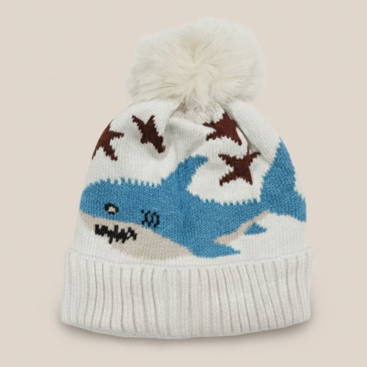 SUNSHINE BABY WINTER WOOLEN CAP SHARK BEIGE