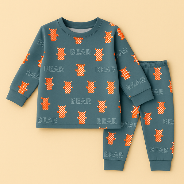 SUNSHINE BABY WINTER PAJAMA SET BEAR BLUE 160