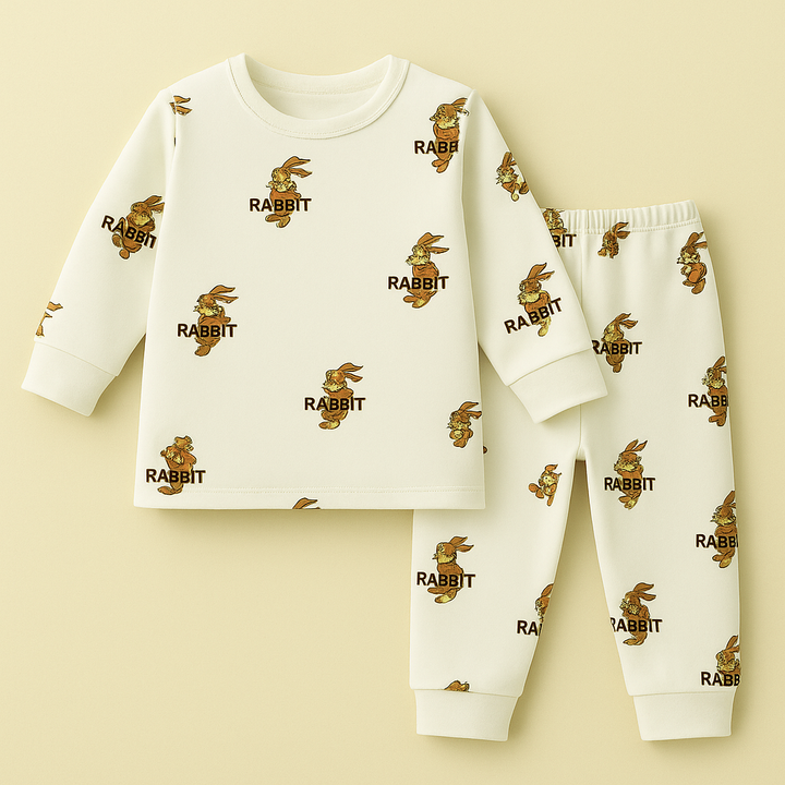 SUNSHINE BABY WINTER PAJAMA SET RABBIT OFFWHITE 160
