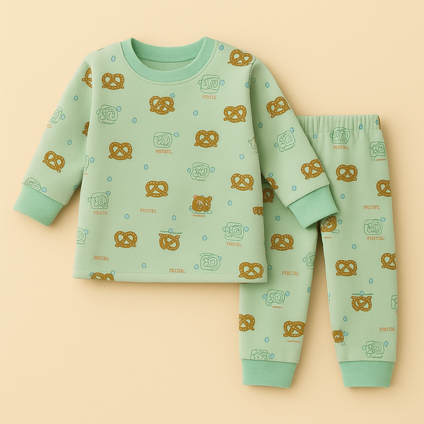 SUNSHINE BABY WINTER PAJAMA SET COOKIE GREEN 160