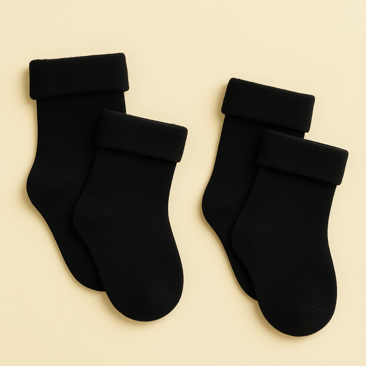 SUNSHINE BABY SOCKS 2 PCS SET BLACK