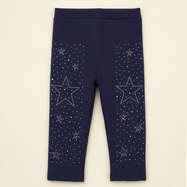 SUNSHINE BABY VELVAT TIGHTS STAR NAVY BLUE 3XL