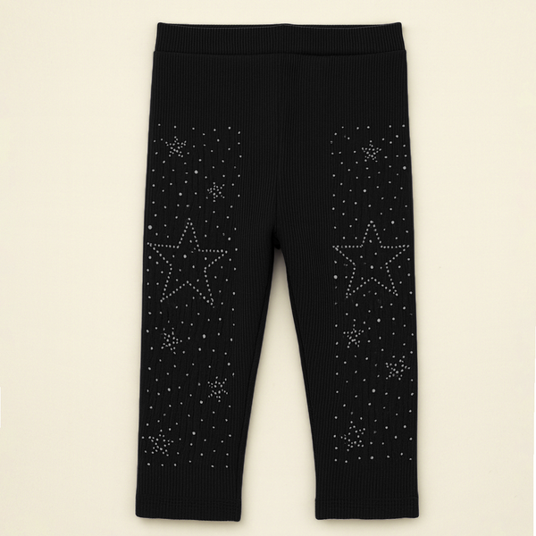 SUNSHINE BABY VELVAT TIGHTS STAR BLACK 3XL