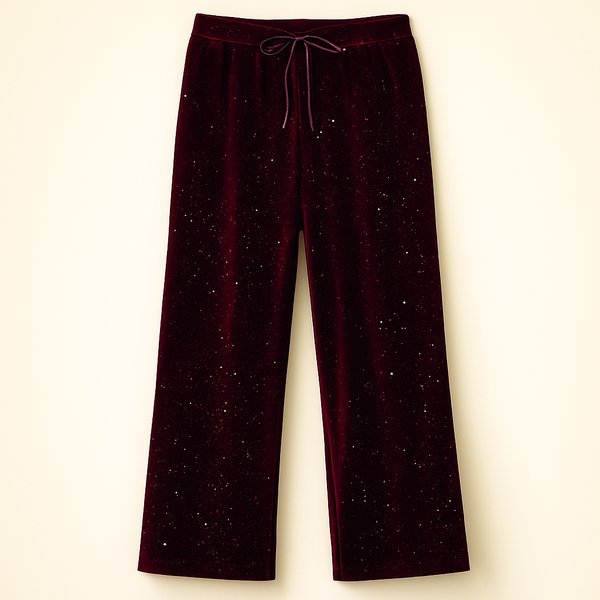 SUNSHINE LADIES STREACHABLE FANCY PAJAMA RED