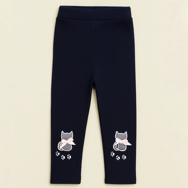 SUNSHINE BABY VELVAT TIGHTS KITTY NAVY BLUE 3XL