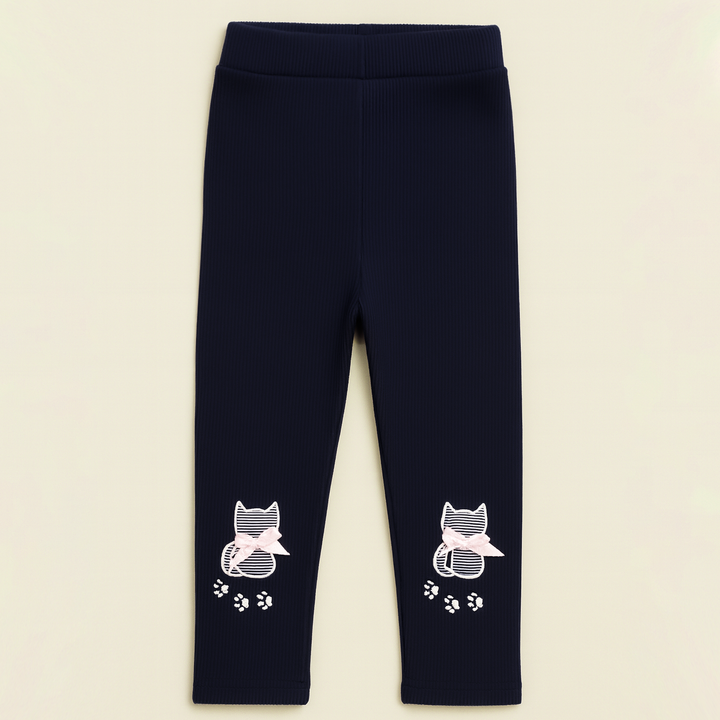 SUNSHINE BABY VELVAT TIGHTS KITTY NAVY BLUE 3XL