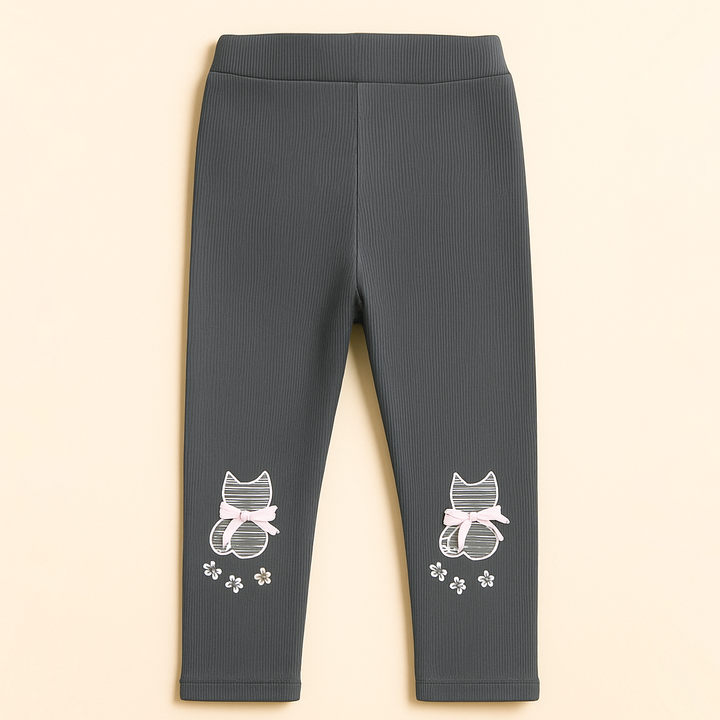 SUNSHINE BABY VELVAT TIGHTS KITTY GREY 3XL
