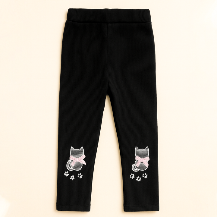 SUNSHINE BABY VELVAT TIGHTS KITTY BLACK 3XL