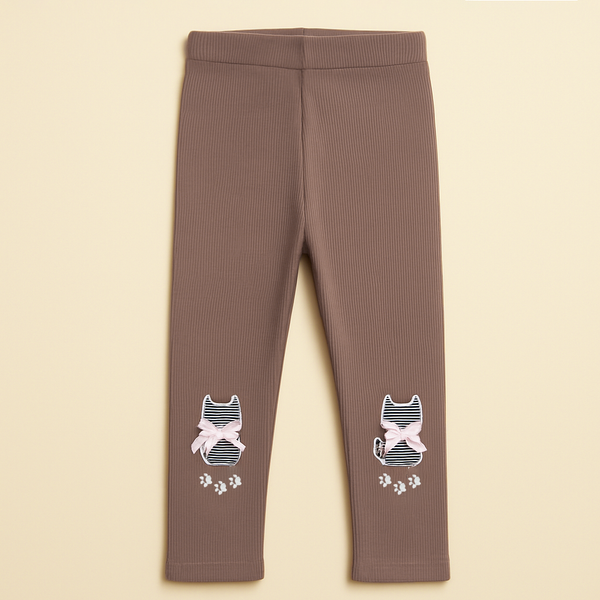 SUNSHINE BABY VELVAT TIGHTS KITTY BROWN 3XL