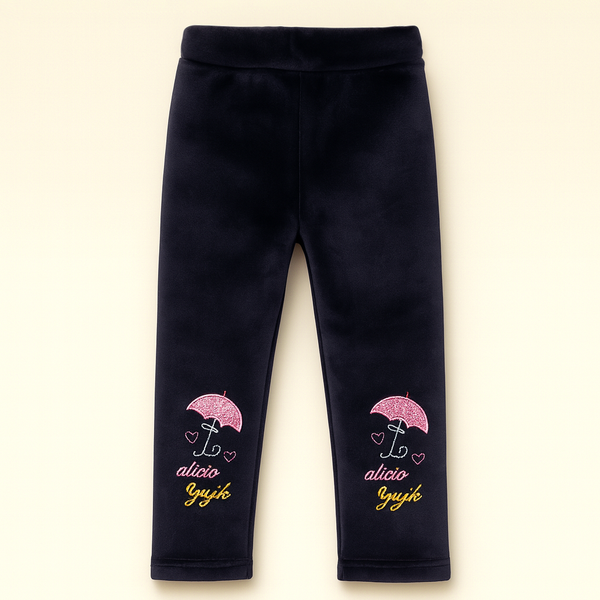 SUNSHINE GIRLS VELVAT TIGHTS UMBRELLA NAVY BLUE 3XL