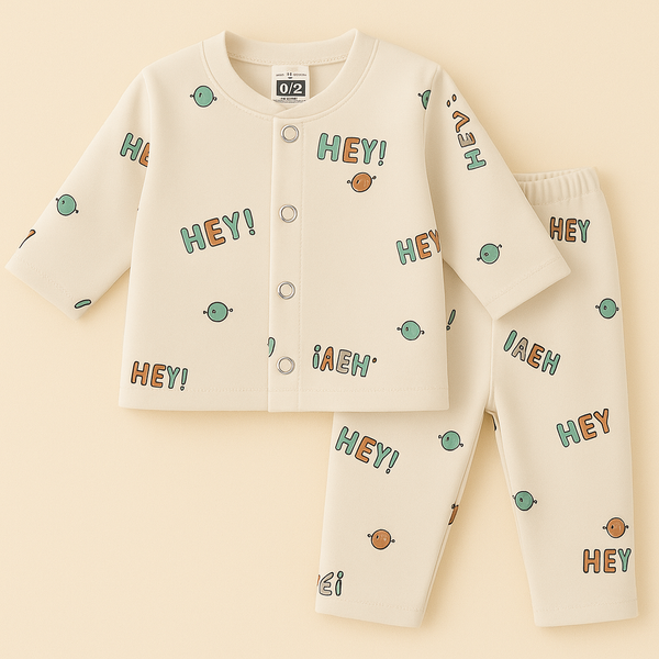 SUNSHINE BABY SLEEPSUIT HEY EMOGI BEIGE  3-6M