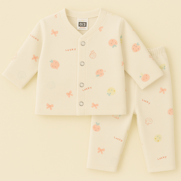 SUNSHINE BABY SLEEPSUIT STRAWBERRY OFFWHITE 3-6M