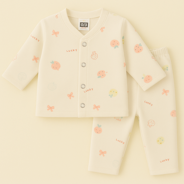 SUNSHINE BABY SLEEPSUIT STRAWBERRY OFFWHITE 3-6M