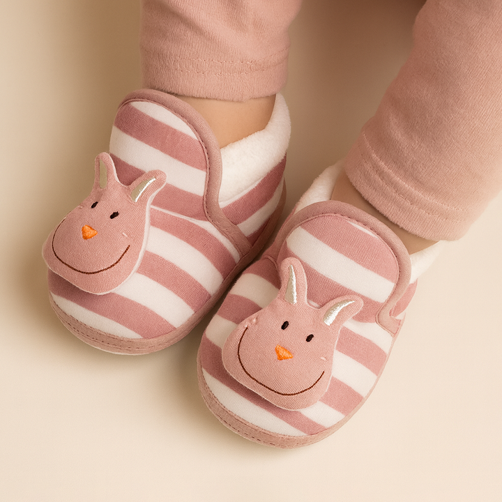 SUNSHINE BABY WINTER SOFT SHOES RABBIT PINK