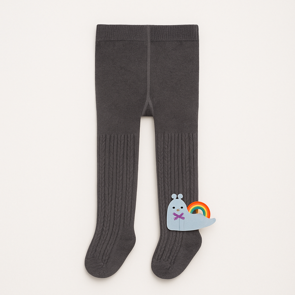 SUNSHINE GIRLS TIGHTS SNALE DARK GREY S 2-3Y