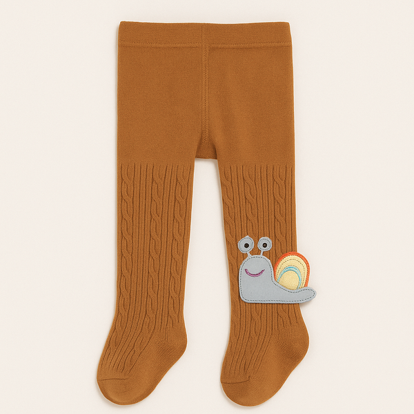 SUNSHINE GIRLS TIGHTS SNALE BROWN S 2-3Y