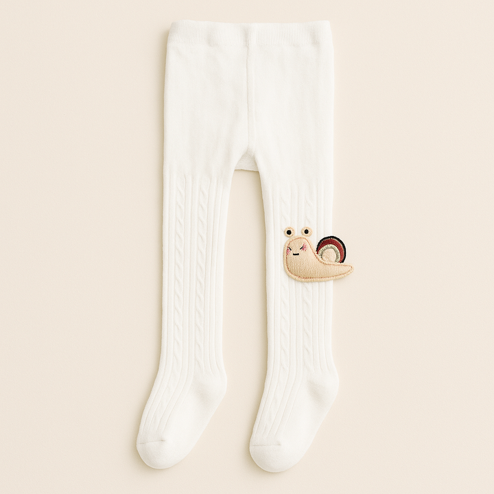 SUNSHINE GIRLS TIGHTS SNALE WHITE XL 5-6Y