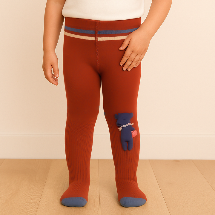 SUNSHINE GIRLS LEGGY MULTI CHARACTER DARK PEACH 9-10(4-5Y))