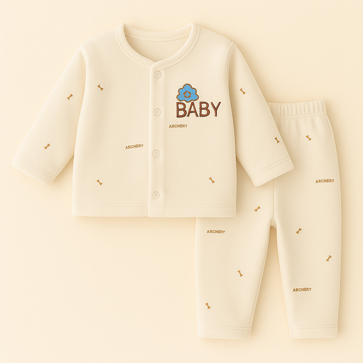 SUNSHINE BABY FLEECE SLEEPSUIT BABY WHITE 3-6M