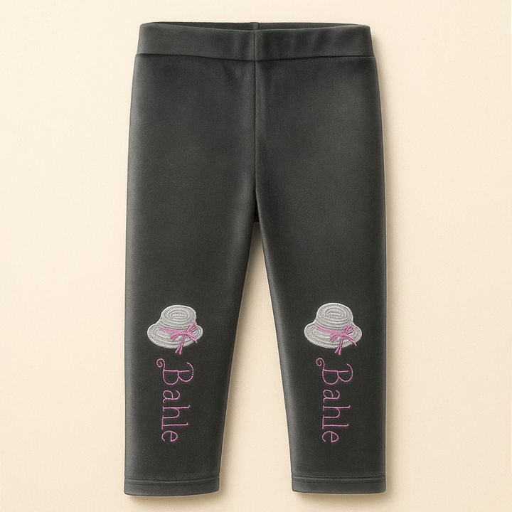 SUNSHINE GIRLS VELVET FLEECE TIGHT BABLE GREY 3XL