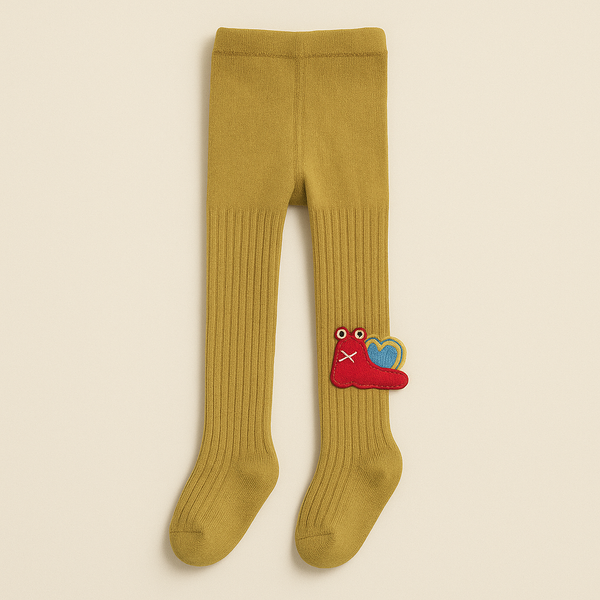 SUNSHINE GIRLS TIGHTS SNALE LIGHT BROWN XL 5-6Y