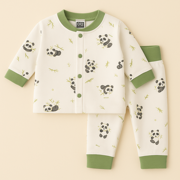 SUNSHINE BABY WINTER PAJAMA SET PANDA WHITE 80-48(12-18M)