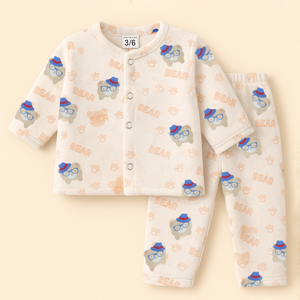 SUNSHINE BABY SLEEPSUIT BEAR PINK 3-6M