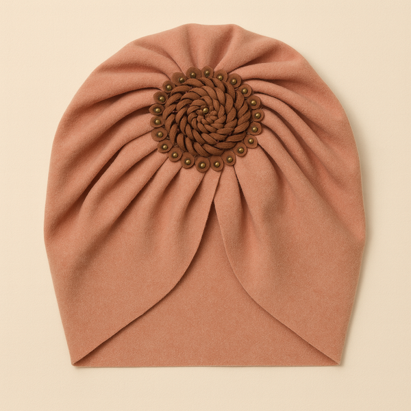 SUNSHINE BABY TURBAN CAP ROSE PEACH
