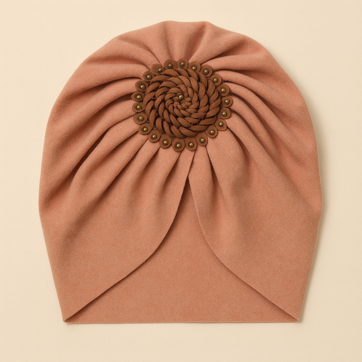 SUNSHINE BABY TURBAN CAP ROSE PEACH