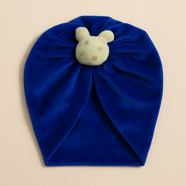 SUNSHINE BABY TURBAN CAP MICKEY ROYAL BLUE